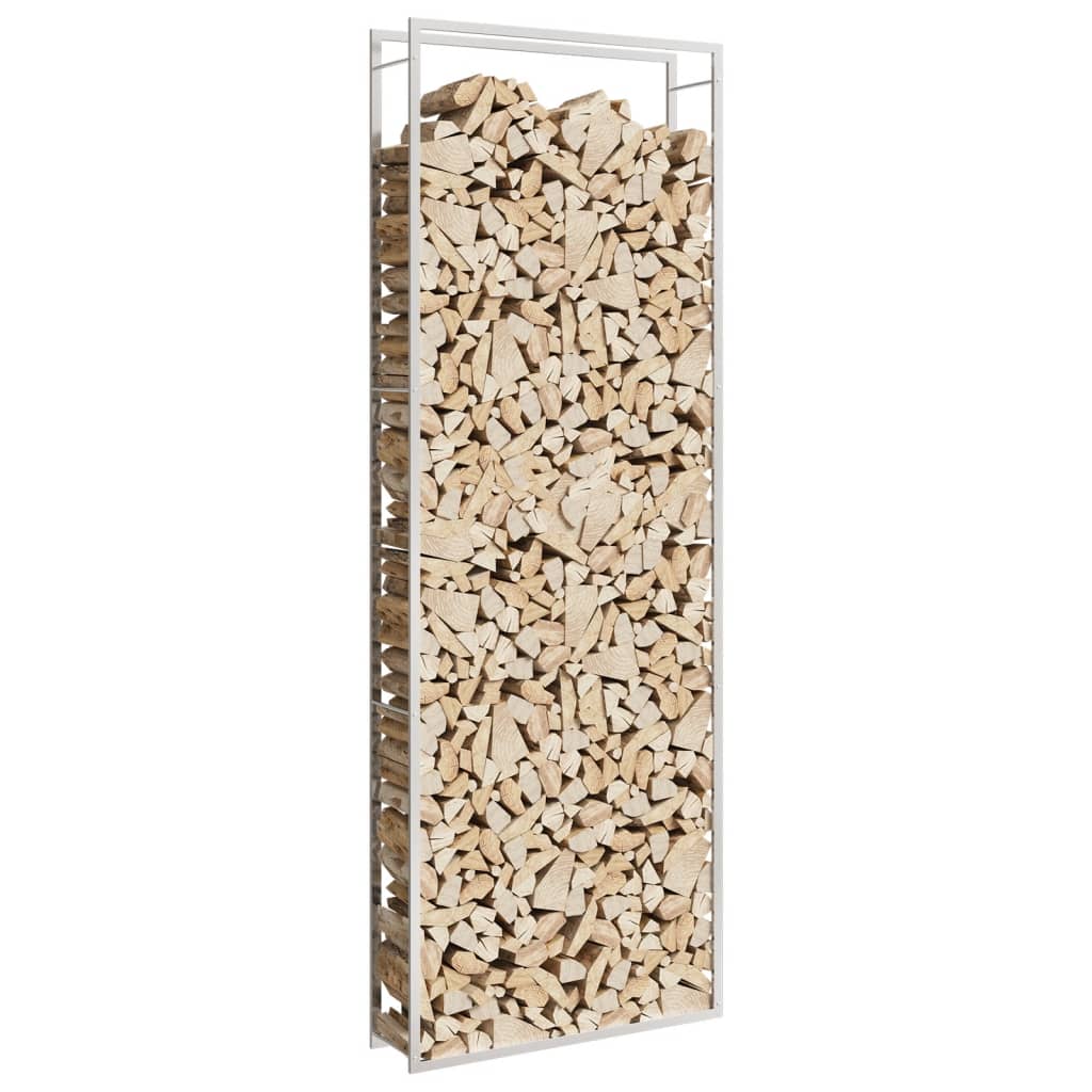 Vidaxx brænde rack 110x28x312 cm rustfrit stål