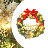 VidaXL Christmas wreath with 35 LEDs 60 cm green