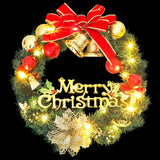 VidaXL Christmas wreath with 35 LEDs 60 cm green