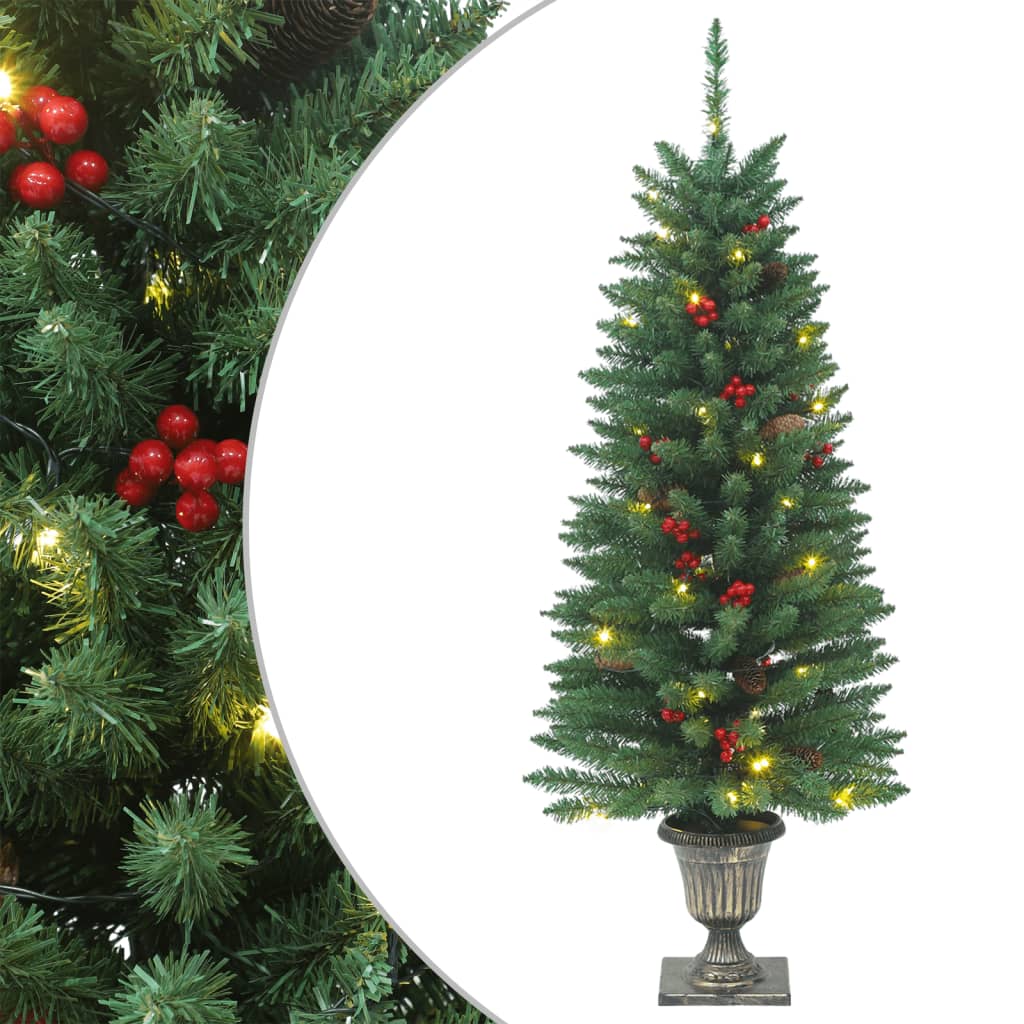 Vidaxl Artificial Christmas trees 2 st 100 LEDs 120 cm green