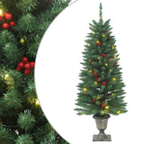 Vidaxl Artificial Christmas trees 2 st 100 LEDs 120 cm green