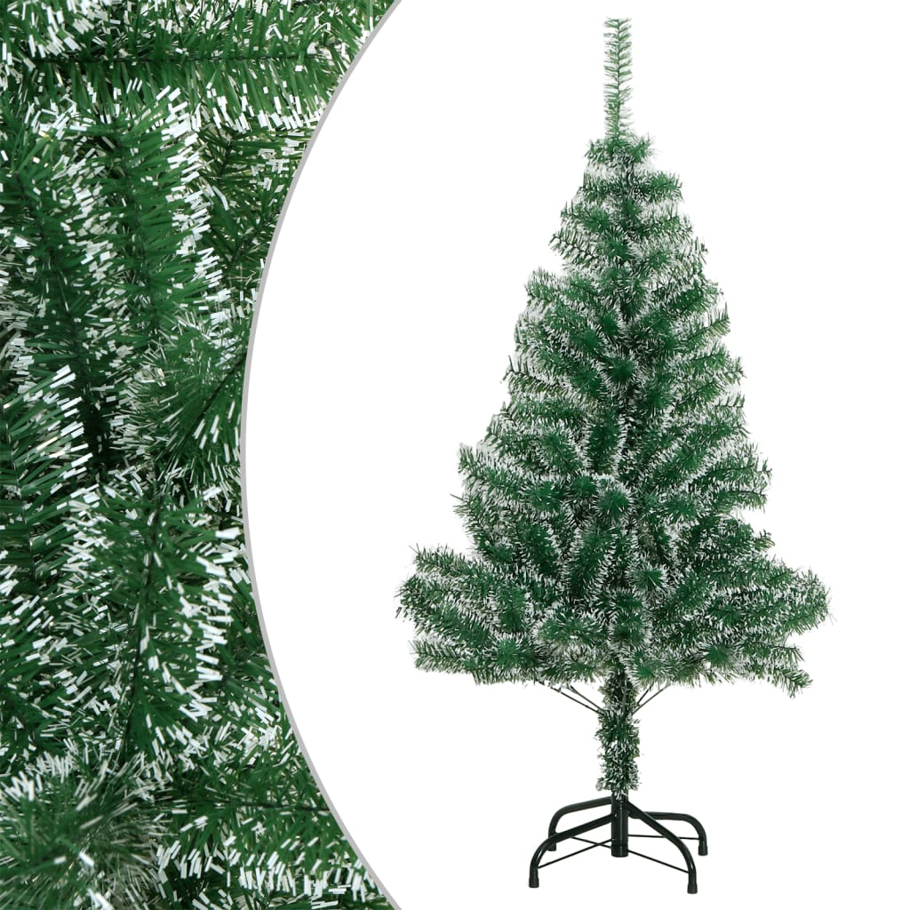 Vidaxl Kunstkerstboom with snow 120 cm green