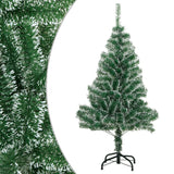 Vidaxl Kunstkerstboom with snow 120 cm green