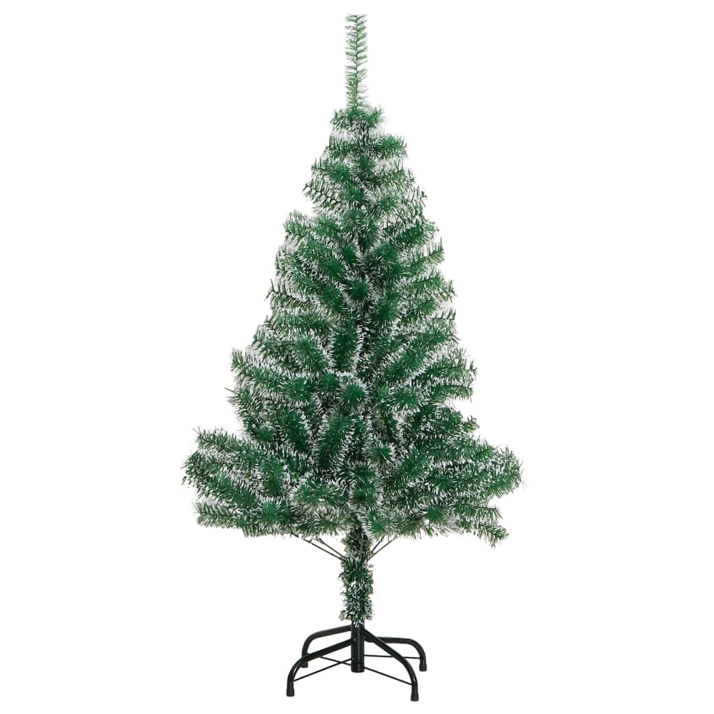 Vidaxl Kunstkerstboom with snow 120 cm green