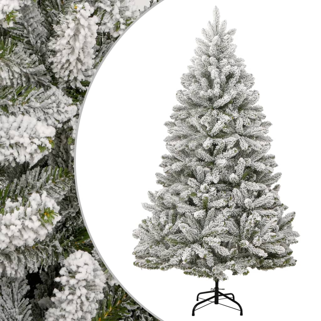 Vidaxl Kunstkerstboom med hængsler og sne 270 cm