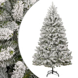 Vidaxl Kunstkerstboom s tečaji in snegom 300 cm