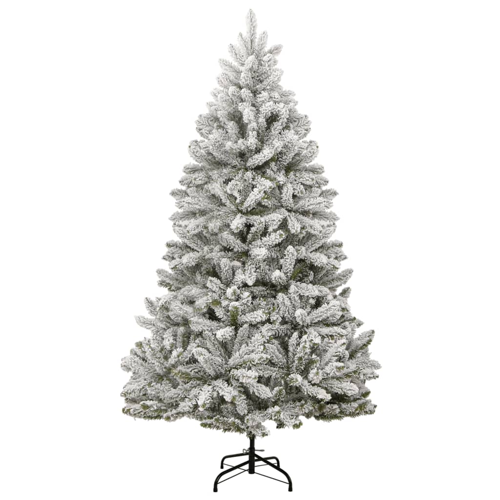 Vidaxl Kunstkerstboom s tečaji in snegom 300 cm
