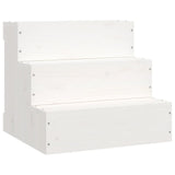 Vidaxl Pet staircase 40x37.5x35 cm Solid pine white