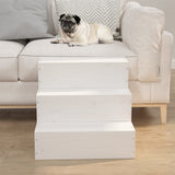Vidaxl Pet staircase 40x37.5x35 cm Solid pine white