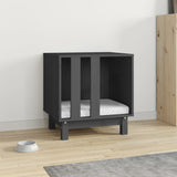 Vidaxl hund loft 50x40x52 cm solid fyrretræ grå grå