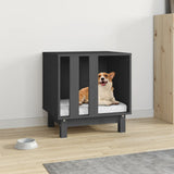 Vidaxl hund loft 50x40x52 cm solid fyrretræ grå grå