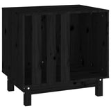 Vidaxl Dog Loft 60x45x57 cm Solid Pine Black