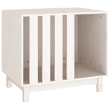 Caseta para perros VidaXL 70x50x62 cm madera maciza de pino blanco