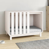 Vidaxx doghouse 90x60x67 cm solid pine wood white