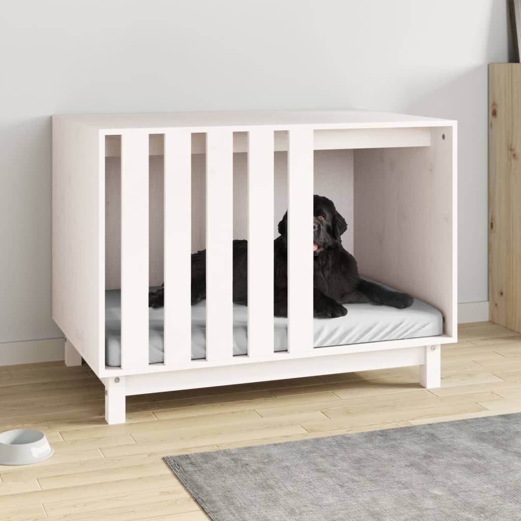 Vidaxx doghouse 90x60x67 cm solid pine wood white