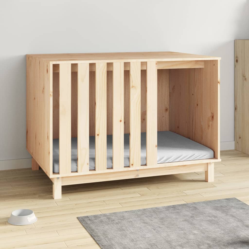 VIDAXXL DOGHOUSE 100X70X72 CM SOLID PINE Wood