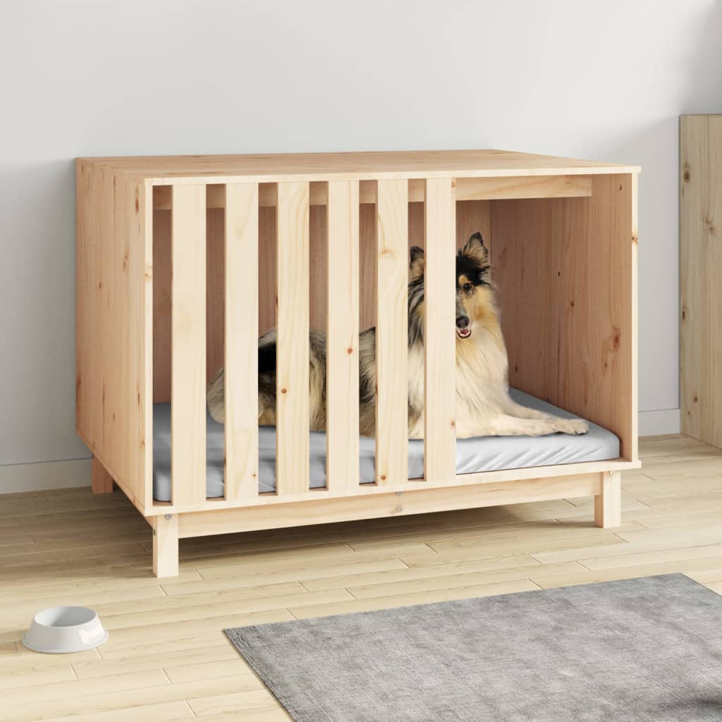 VIDAXXL DOGHOUSE 100X70X72 CM SOLID PINE Wood