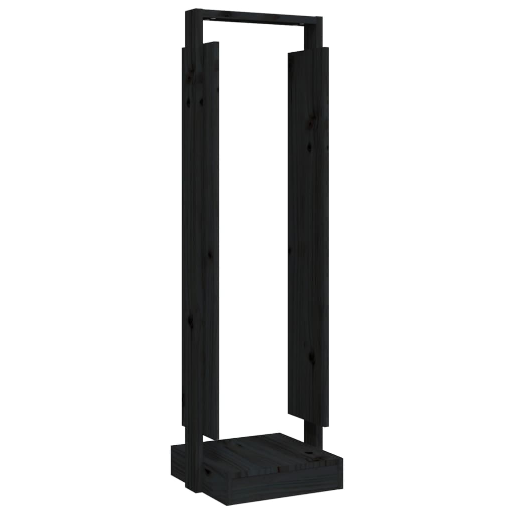 VidaXL wood block holder 33.5x30x110 cm Solid pine black