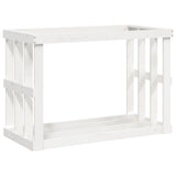 Vidaxx wood log holder 108x52x74 cm solid pine wood white