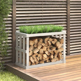 Vidaxx wood log holder 108x52x74 cm solid pine wood white