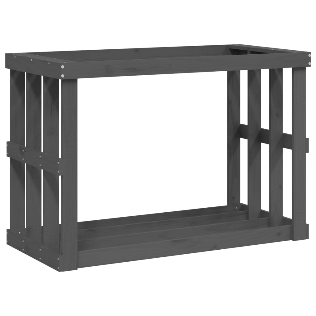 VidaXL wood block holder 108x52x74 cm Solid pine Gray