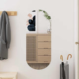 Vidaxl Wall mirror 30x70 cm oval glass