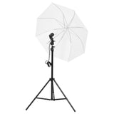 Vidaxl Photo Studio Zestaw z zestawem oświetlenia tła i odbłyśnik