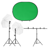 Vidaxl Photo Studio Set Se sadou osvětlení a obrazovkou pozadí