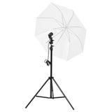 VidaXL Photo Studio Set with Lighting Set, Background and Reflector