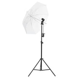 VidaXL Photo Studio Set with Lighting Set, Background and Reflector