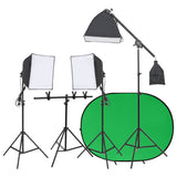 Vidaxl Photo Studio Set Se sadou osvětlení a obrazovkou pozadí
