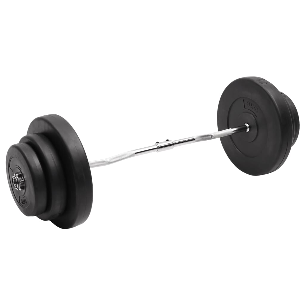 Vidaxl bøjet håndvægt med vægte 60 kg