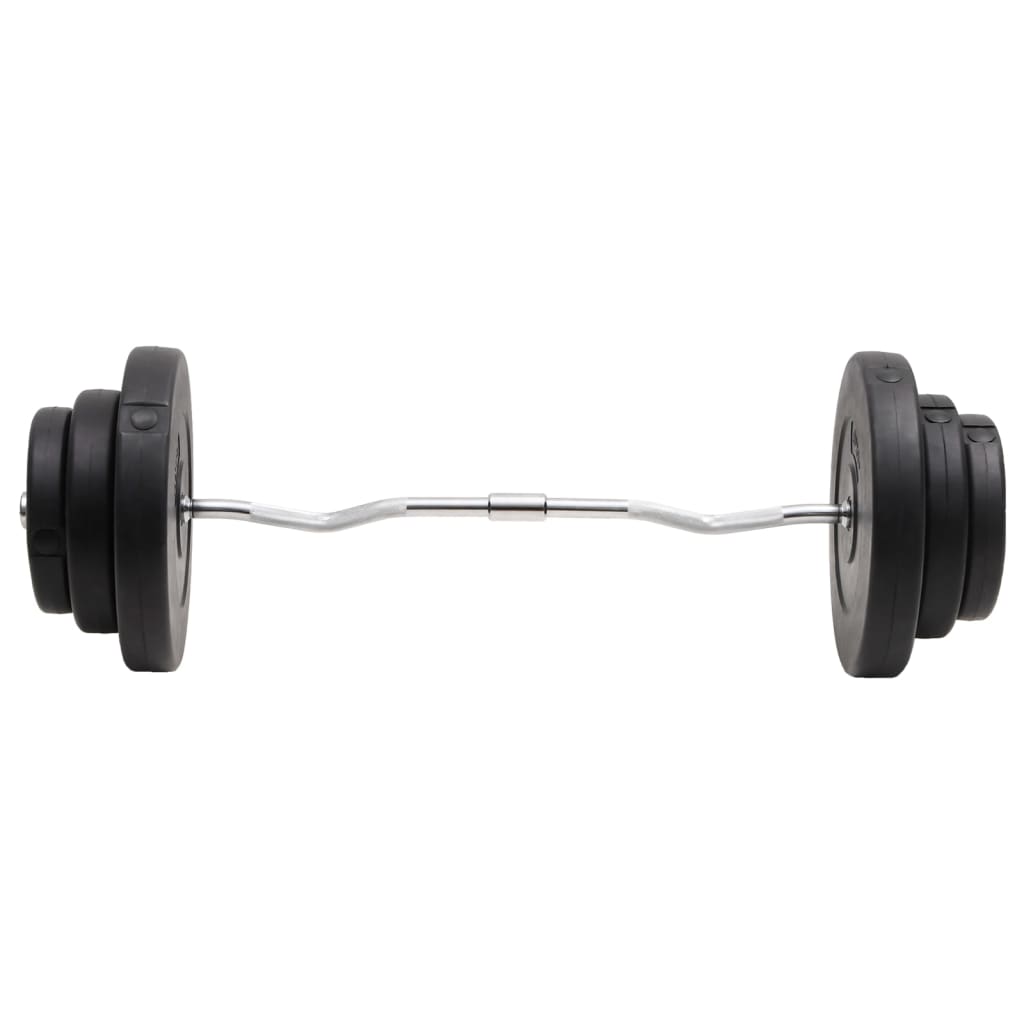 Vidaxl bøjet håndvægt med vægte 60 kg