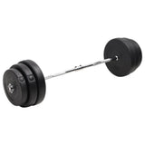 Vidaxl bøjet håndvægt med vægte 90 kg