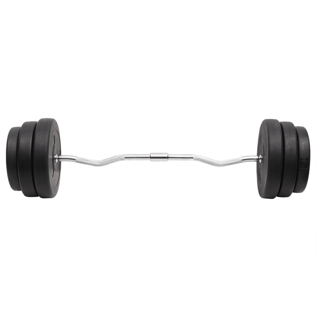 Vidaxl bøjet håndvægt med vægte 90 kg