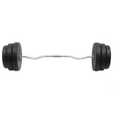 Vidaxl bøjet håndvægt med vægte 90 kg