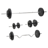 Vidaxl håndvægt sæt med vægte 60 kg