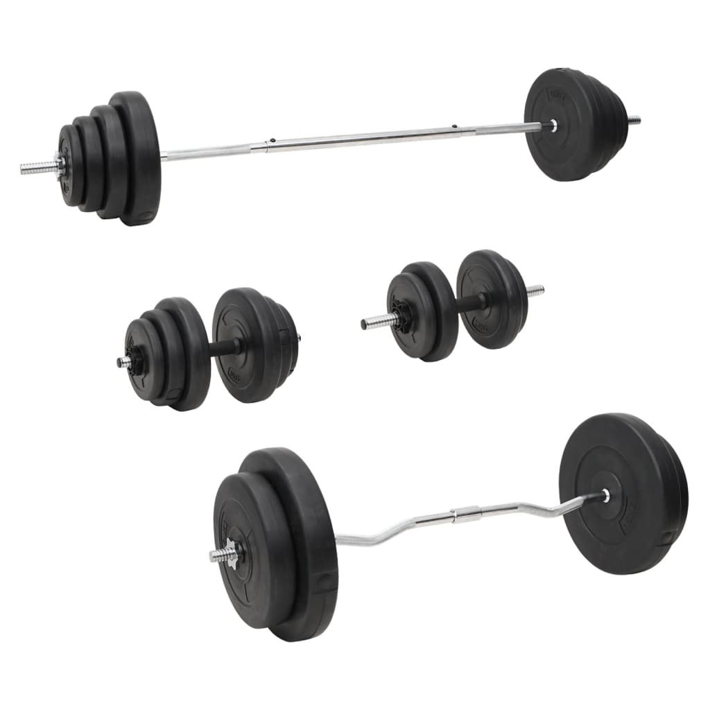 Vidaxl håndvægt sæt med vægte 120 kg