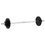 Vidaxl håndvægt med vægte 90 kg støbejern