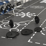 Vidaxl håndvægt med vægte 90 kg støbejern og krombelagt stål