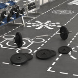 Vidaxl håndvægt med vægte 90 kg støbejern og krombelagt stål