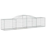 VidaXL Gabionen 12 Stück gebogen 300x50x60 80 cm verzinktes Eisen