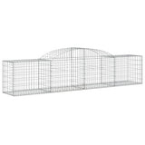 Vidaxl Schans baskets 13 st vaulted 300x50x60 80 cm galvanized iron