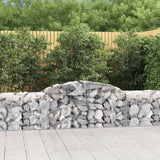 Vidaxl Schans baskets 13 st vaulted 300x50x60 80 cm galvanized iron
