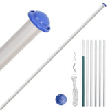 Vidaxl -flag med flagstang Europa 6.23 M aluminium