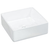 Vidaxl Washbasin 37x37x13 cm square ceramic white