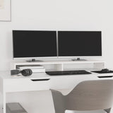 Vidaxl Monitor Standard 100x27x10 cm Pino solido bianco
