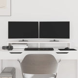 Vidaxl Monitor Standard 100x27x10 cm Pino solido bianco