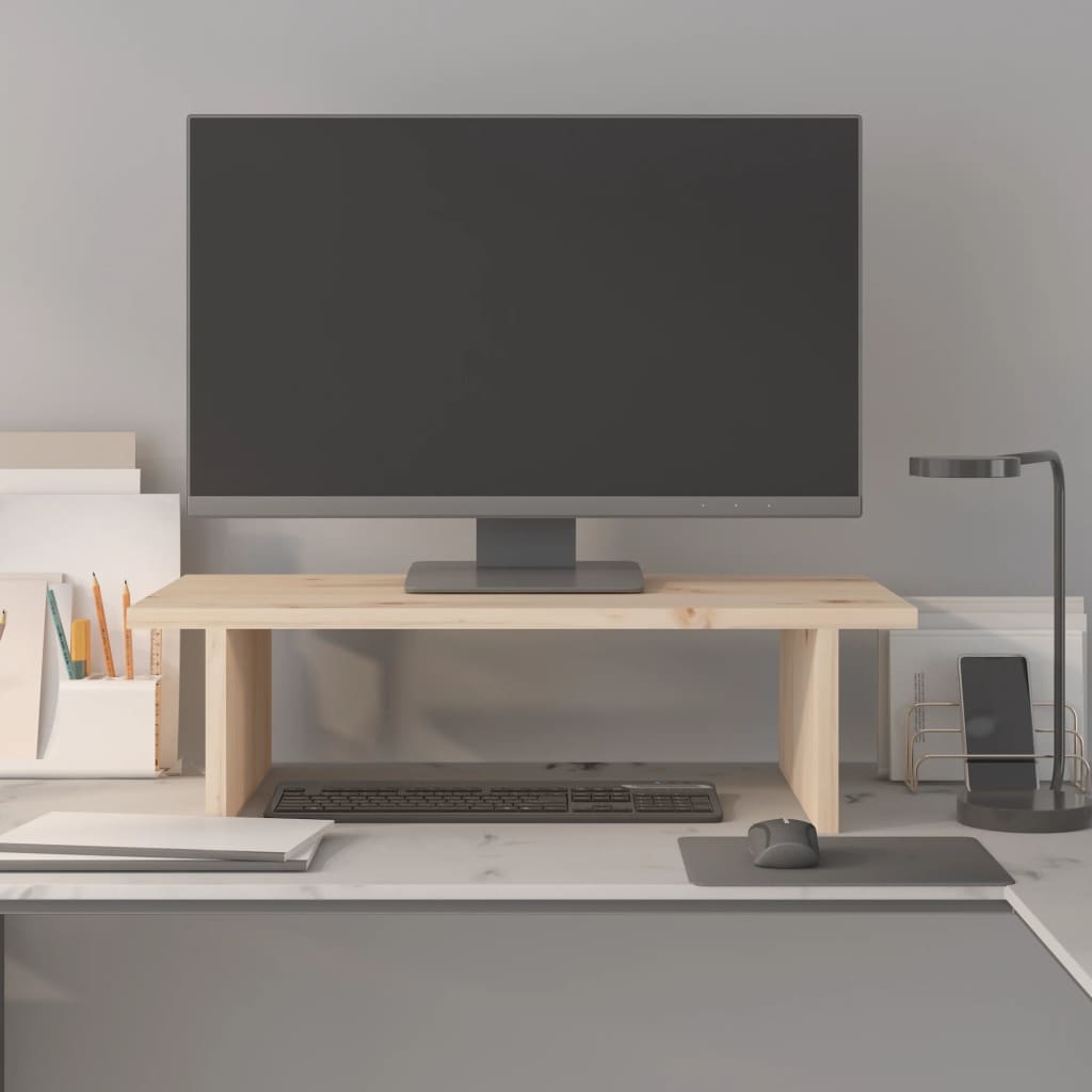 Vidaxl Monitor stojí 50x27x15 cm pevná borovice