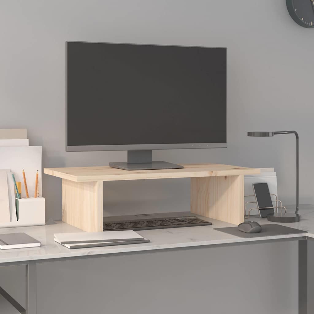 Vidaxl Monitor stojí 50x27x15 cm pevná borovice